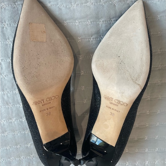 Jimmy Choo Romy 85 glitter leather shoes - Picture 5 of 7